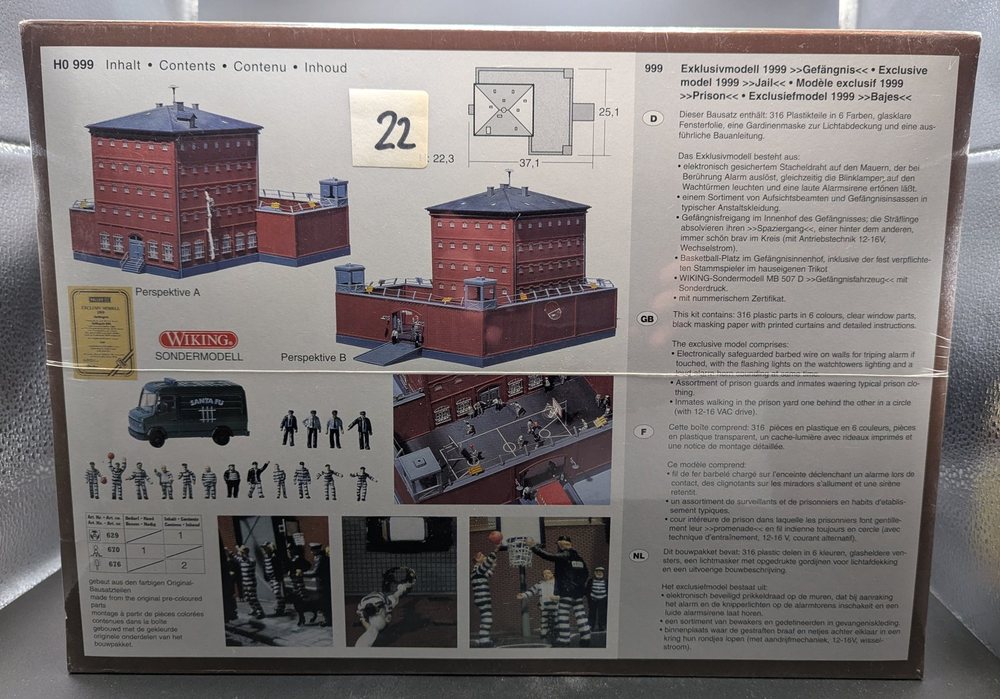 Faller Exclusiv Modell 1999: Gefängnis (999), originalverpackt, Foto 2